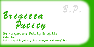 brigitta putity business card